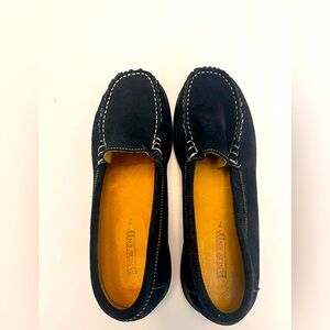 LAND’S END Women’s Black Suede Loafers Size 7